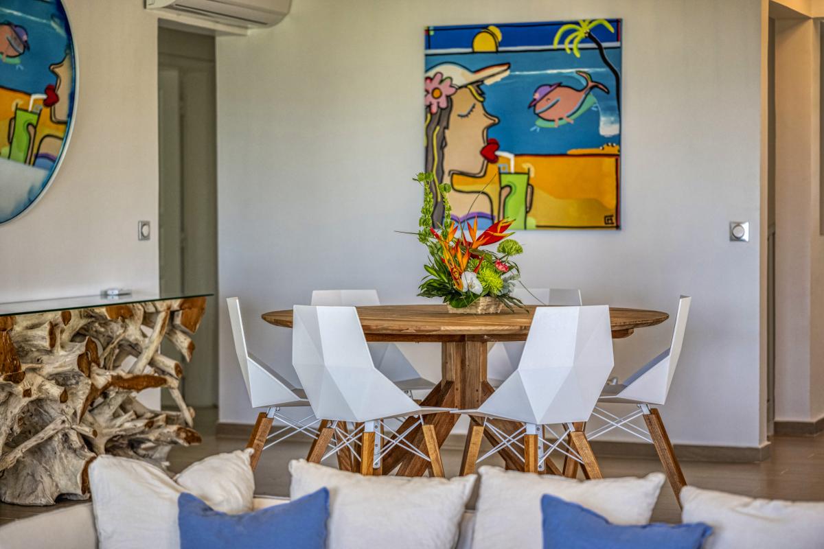 9.Location villa 5 chambres piscine vue mer Le Gosier Guadeloupe_Pièce de vie